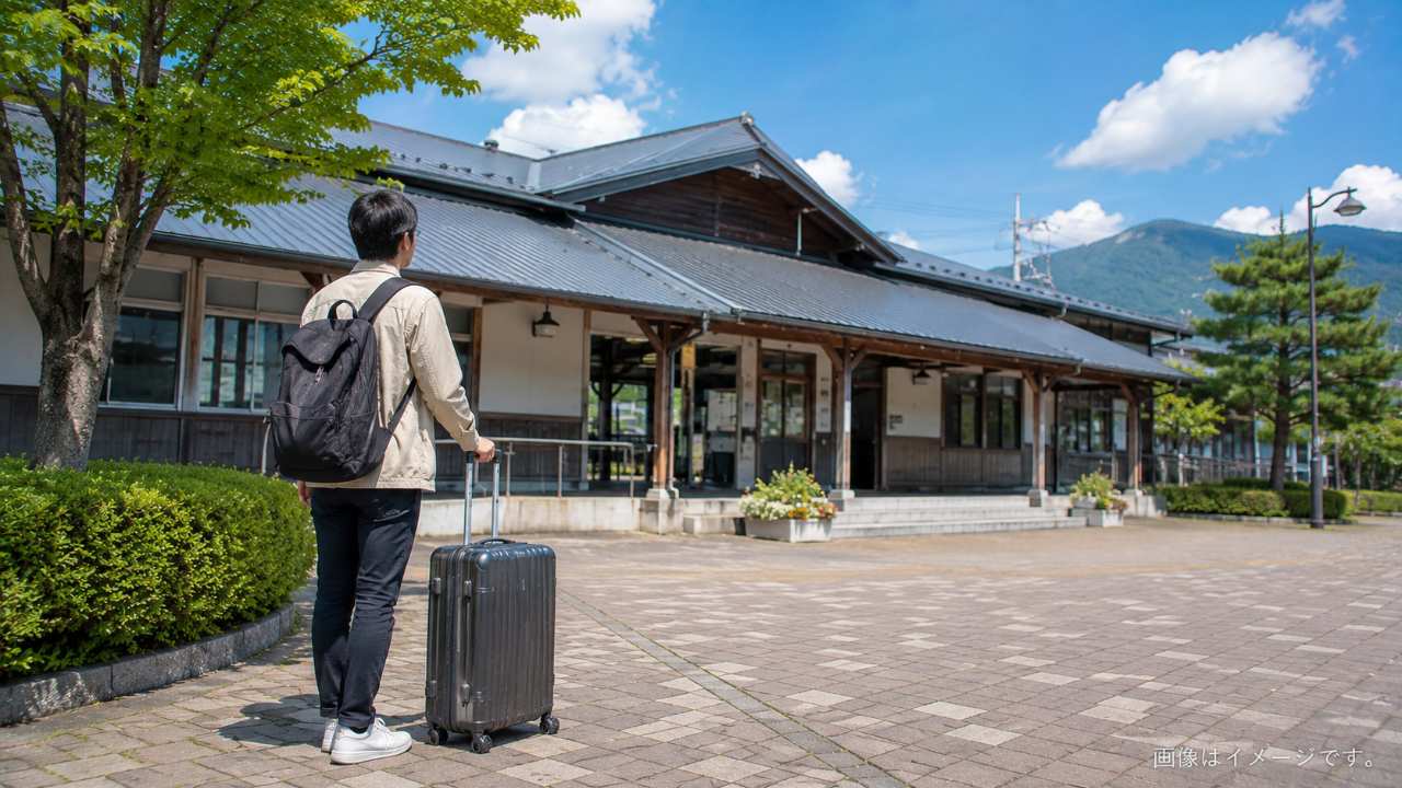 原ノ町駅の改札外でNewDays付近に設置されたコインロッカー